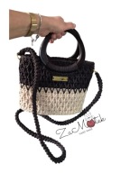 Torba szydełko shopper hand made podszewka prezent dzień mamy urodziny