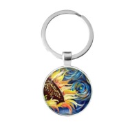 Art Słoneczniki a'la Vincent Van Gogh Brelok do kluczy