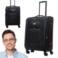 TORBA WALIZKA PODRÓŻNA BAGIA ROZMIAR M MATERIAŁOWA MIĘKKA 4 KOŁA KOLORY