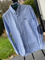 K Koszula Jean Paul niebieska łaty artystyczne delikatne romby rozmiar M