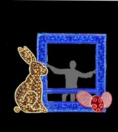 Rama do zdjęć LED Dekoracje Iluminacje Wielkanoc 250 x 200 cm