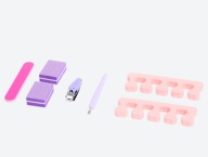 Zestaw do manicure pilnik buffer obcinacz 8 elementów w kosmetyczce