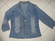 ŻAKIET jak NOWA duża JEANS KURTKA KATANA r XXXXL 4XL