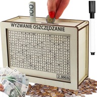 PROMOCJA Skarbonka wykreślana grawer Wykreślania każda kwota 500 5000 1000