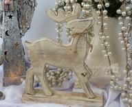 Stojący Jeleń renifer piękne Boże Narodzenie