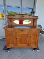 KOMODA DĘBOWA z LUSTREM