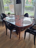 Stół biedermeier mahoń rozkladany około 1830r.