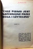 Całe PISMO jest natchnione przez BOGA i użyteczne (Część III.) [STRAŻNICA]