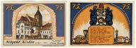 Banknot zastepczy - KOSZALIN - 75 Pfennig