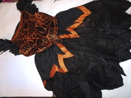 AMSCAN 9-10 L. STRÓJ SUKNIA PAJĘCZARKI BROKAT CEKINKI CUDO NOWA!