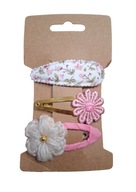 Spinki do włosów szydełkowy kwiatek 3 szt.