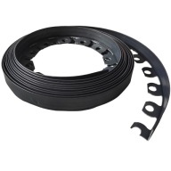 Obrzeże ogrodowe tworzywo sztuczne 1000 cm x 4 cm czarny