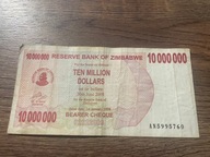 Zimbabwe - 10000000 dolarów - 2008