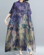 BOHO SUKIENKA MAXI jak MALOWANY JEDWAB plus size