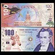 Banknot Kolekcjonerski 100 DOLARÓW Republika Teksasu Smart UNC blikshop