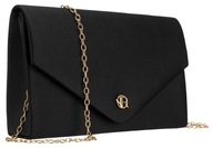 Torebka kopertówka czarna złoty łańcuszek Rovicky