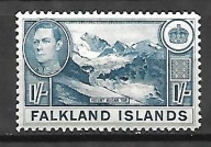 Falklandy x U416 góry flora MH VF SG158c 75funtówx80%