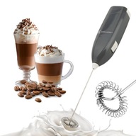RĘCZNY SPIENIACZ DO MLEKA KAWY ELEKTRYCZNY MINI MIKSER UBIJAK