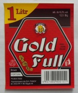 ETYKIETA PIWO GOLD FULL BROWAR FORTUNA MIŁOSŁAW ROZLEWNIA PIANOX KOPYŚĆ