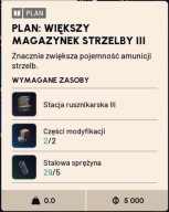 PLAN: WIĘKSZY MAGAZYNEK STRZELBY III 3 BLUEPRINT ARC RAIDERS PC/PS/XBOX