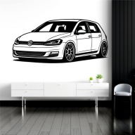 Naklejka na ścianę Volkswagen Golf VII 7 100cm