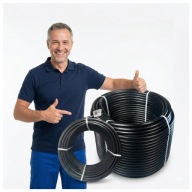 NOWA Rura Montażowa Do Nawadniania PE ⌀ 16 Wąż 100m 16mm Szczelna 100M