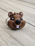 Uśmiechniety Quokka Brelok 2w1 - Magnes na Lodówkę! 3D - Druk3d Keychain
