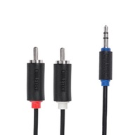 Kabel Cabletech KPO3952-1 minijack (3,5 mm) - 2x RCA (cinch) 1 m