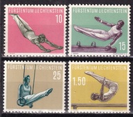 Lichtenstain 1957 z podlepką cena 21,90 zł kat.20,50€ - sport