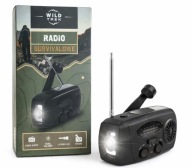 Wild Trek Radio Survivalowe Panel Solarny Latarka LED Dynamo