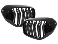 GRILL NERKI ATRAPA KRATKA do BMW G30 G31 M5 M PAKIET BLACK POŁYSK
