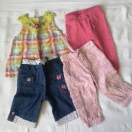 Wymiary zestaw WIOSNA/LATO TU George Old Navy HM 74 80 4 szt markowe (044)