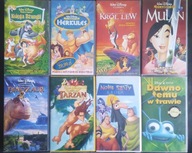 Klasyki DISNEYA PL- 9x VHS - Herkules KRÓL LEW Mulan TARZAN Księga Dżungli