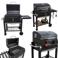 GRILL WĘGLOWY OGRODOWY DUŻY ŻELIWNY RUSZT Z REGULACJĄ + POKROWIEC GRATIS