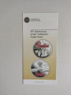 Folder NBP 2025 45. rocznica powstania NSZZ Solidarność j.angielski