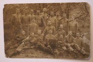 ŻOŁNIERZE, WOJSKOWI z AKORDEONEM, CIEKAWA - STARA, OPISANA