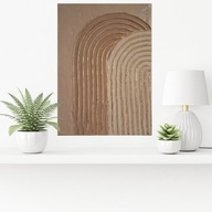 Obraz na płótnie ręcznie malowany akrylami strukturalny 3d abstrakcja 30x40