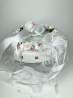 Zestaw komunijny, wianek i dekoracja na świecę