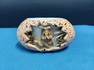 Ceramiczna Osłonka świecznik jajo zając Wielkanoc