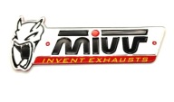 NAKLEJKA EMBLEMAT NA TŁUMIK WYDECH MIVV 3D ALUMINIUM
