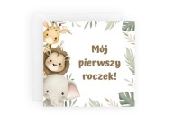 KARTKA Z ŻYCZENIAMI NA ROCZEK DLA CHŁOPCZYKA + KOPERTA