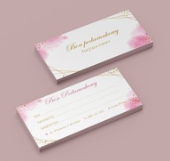 Vouchery Bony podarunkowe różne wzory dwustronne kreda mat 500 sztuk