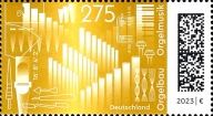 Niemcy 2023 Znaczek 3737 ** muzyka organy instrumenty muzyczne