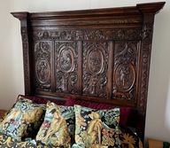 Łóżko wiktoriańskie z I poł. XIX w.