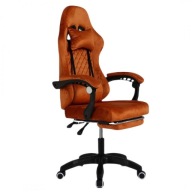 Fotel obrotowy GRIND z podnóżkiem i masażerem, welur