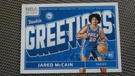 2024-25 Panini NBA Hoops Rookie Greetings * JARED MCCAIN * 76ERS