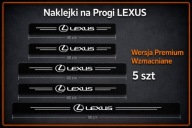 5 szt Naklejki Ochronne Lexus Na Progi RX NX GS ES IS