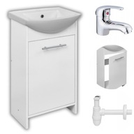 ZESTAW ŁAZIENKOWY SZAFKA STOJĄCA Z UMYWALKĄ + BATERIA I SYFON GRATIS