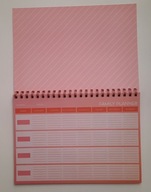 Kalendarz rodzinny organizer spotkań planer uniwersalny terminarz bez dat