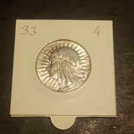 5 ZŁOTYCH / SREBRO /1933 r. / 4 / SUPER STAN